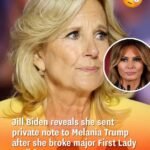 Jill Biden reveals she sent private note to Melania Trump after she broke major First Lady tradition