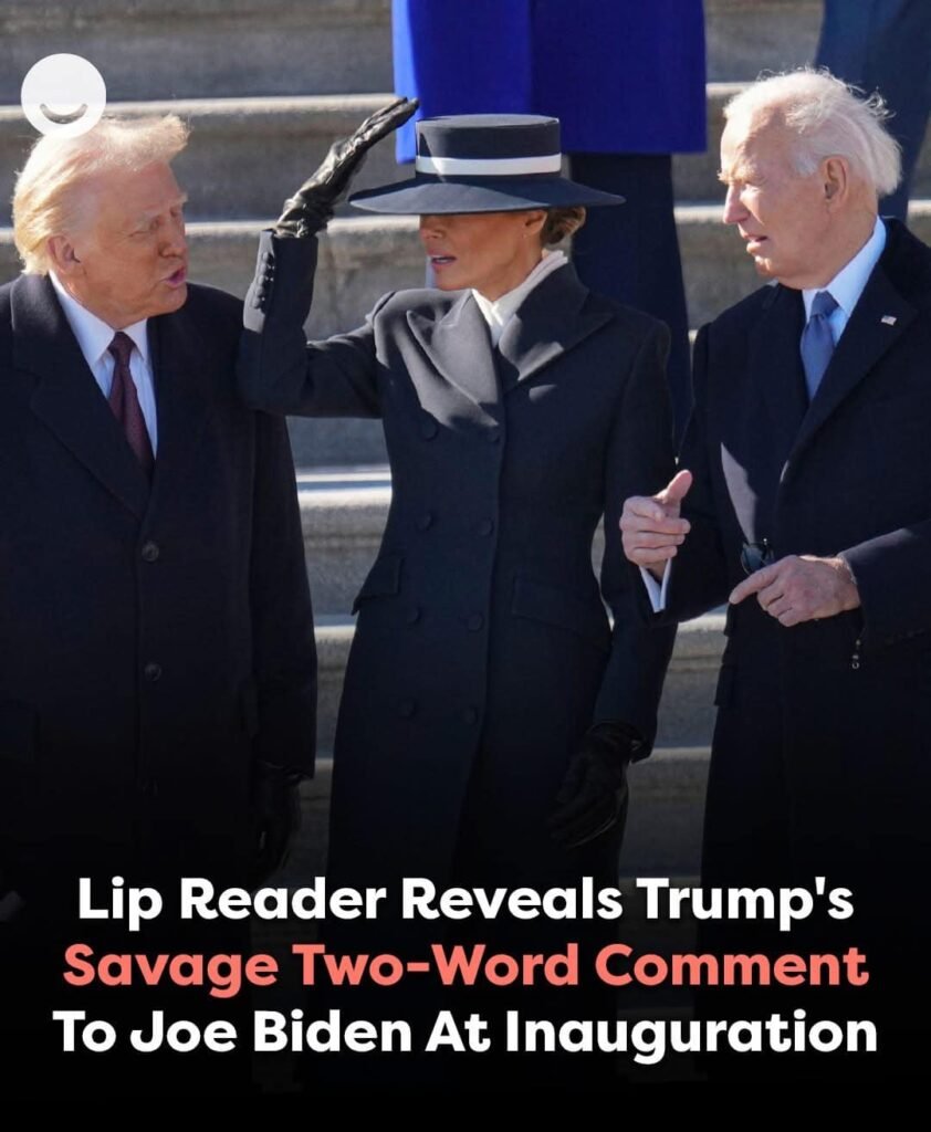 Lip reader has revealed Trump’s savage two-word comment made to Joe Biden at his inauguration